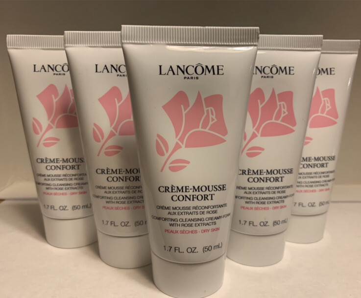 5 Lancome Creme Mousse Confort Comforting Cremamy Foaming Cleanser 1.7 oz each