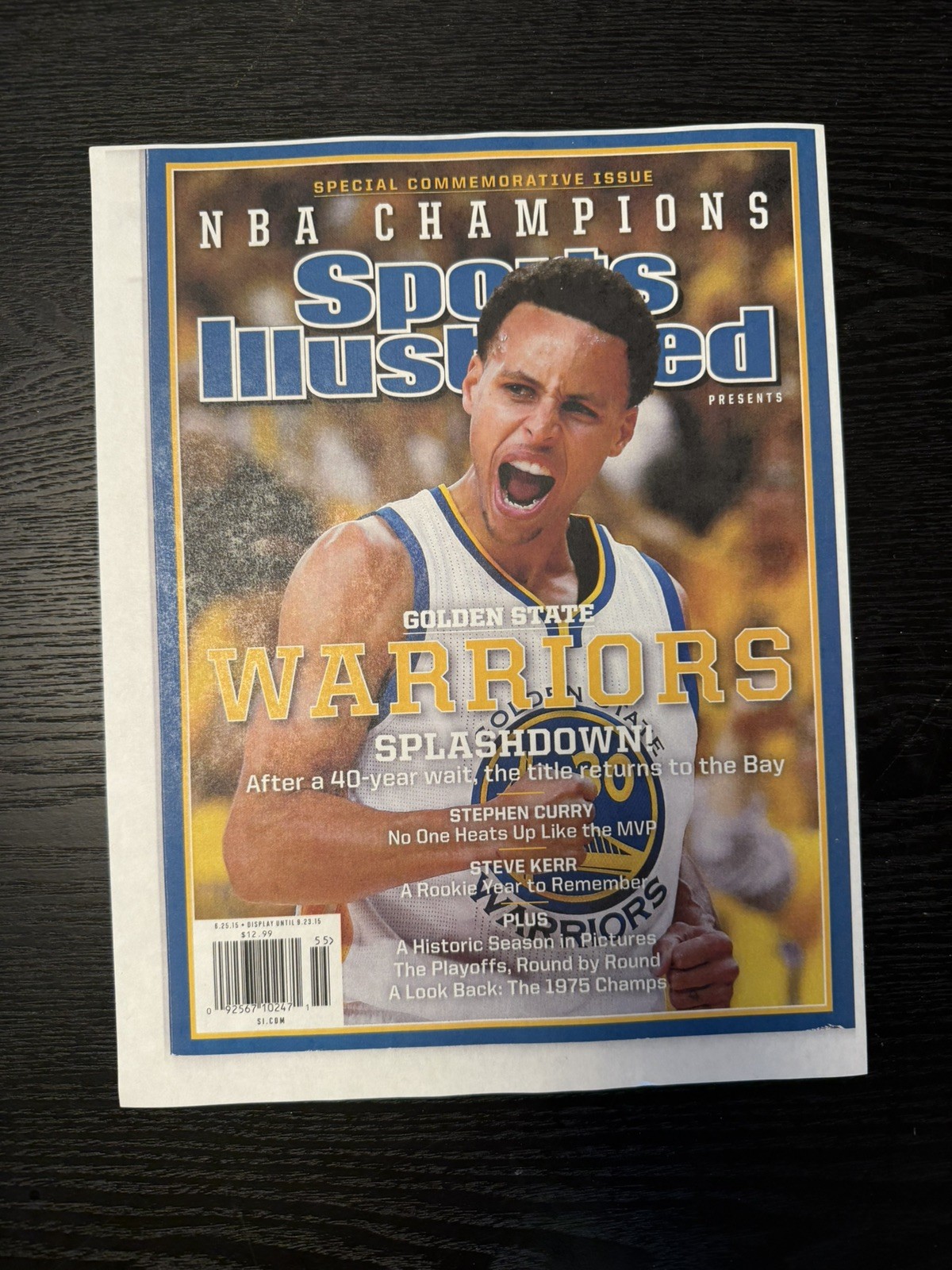 2015 Sports Illustrated Golden State Warriors Steph Curry Champs COVER PRINT 2015 Sports Illustrated Golden State Warriors Steph Curry Champs COVER PRINT