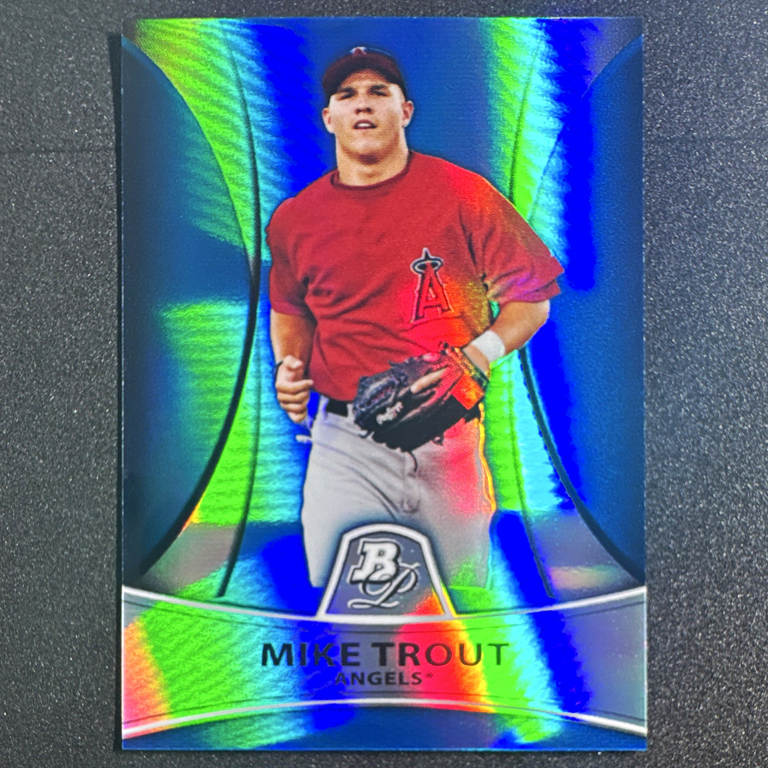 Topps 2010 Bowman Platinum Mike Trout PP5 Refractor Blue /99 Angels RC RARE 💎
