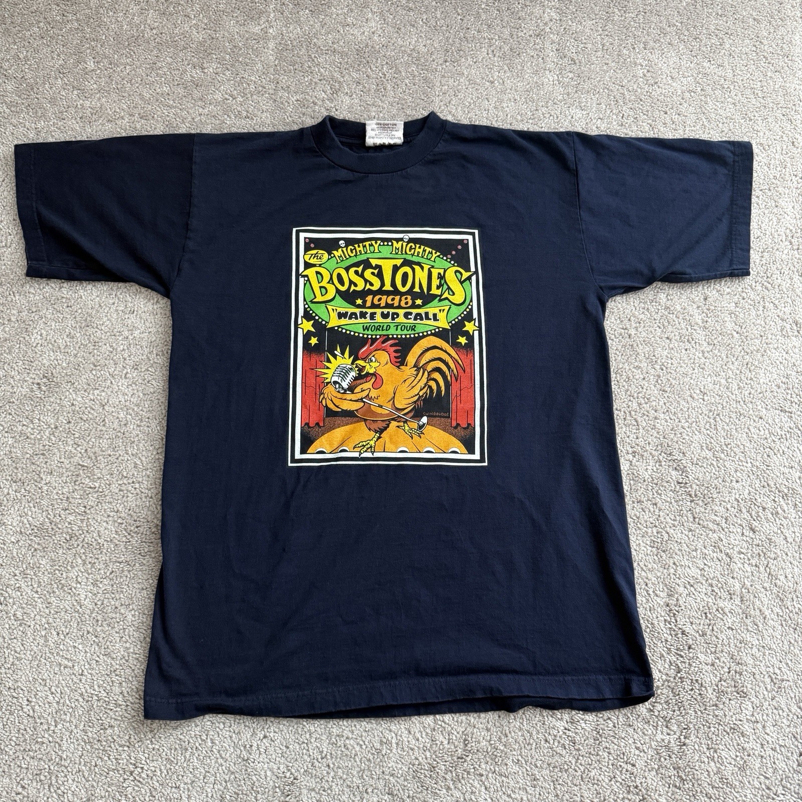 Vintage 1998 Mighty Mighty Bosstones Wake Up Call Europe Tour Shirt Large