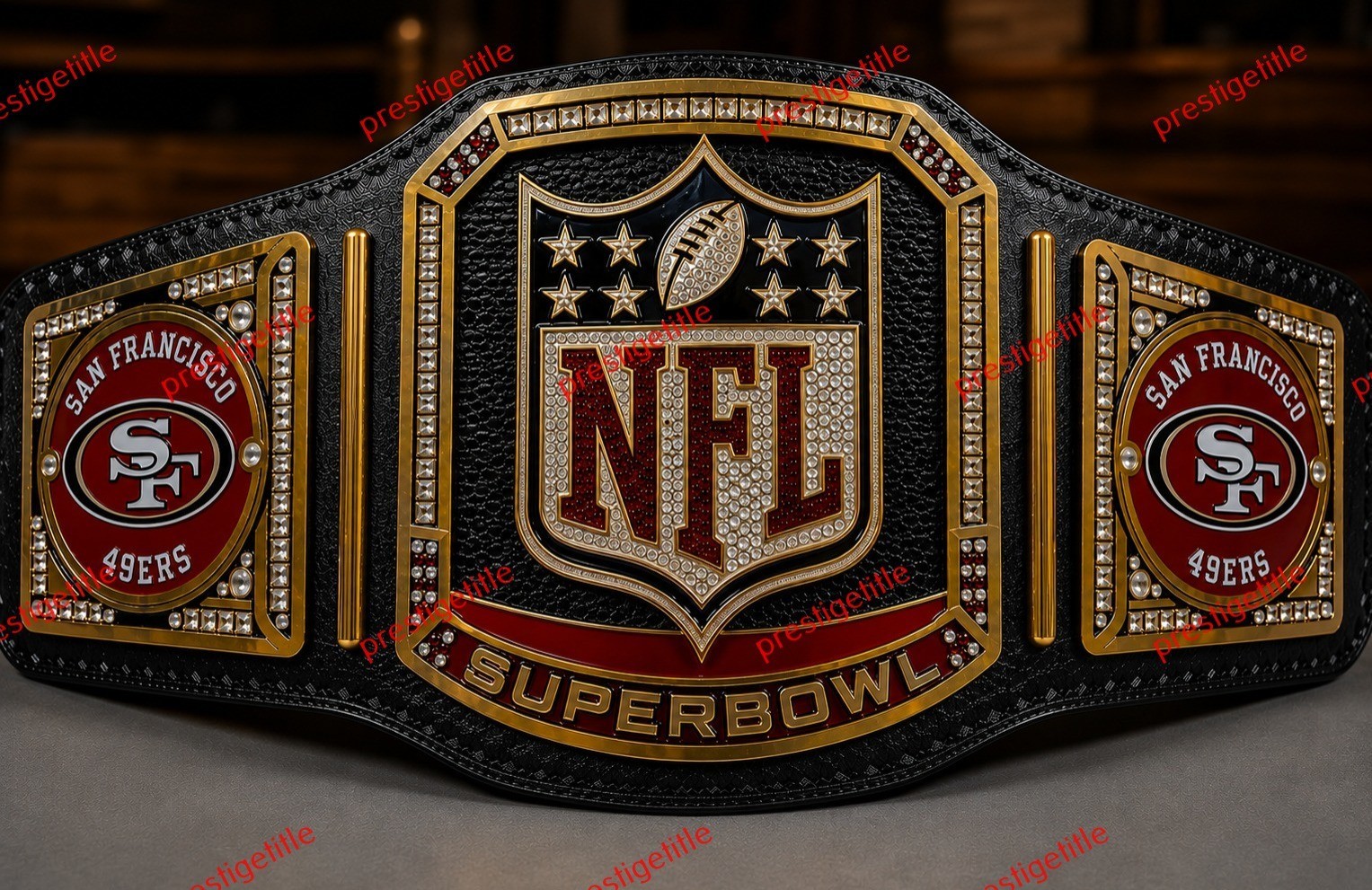 Custom 2026 San Francisco 49ers championship belt Adult Size 2MM Brass