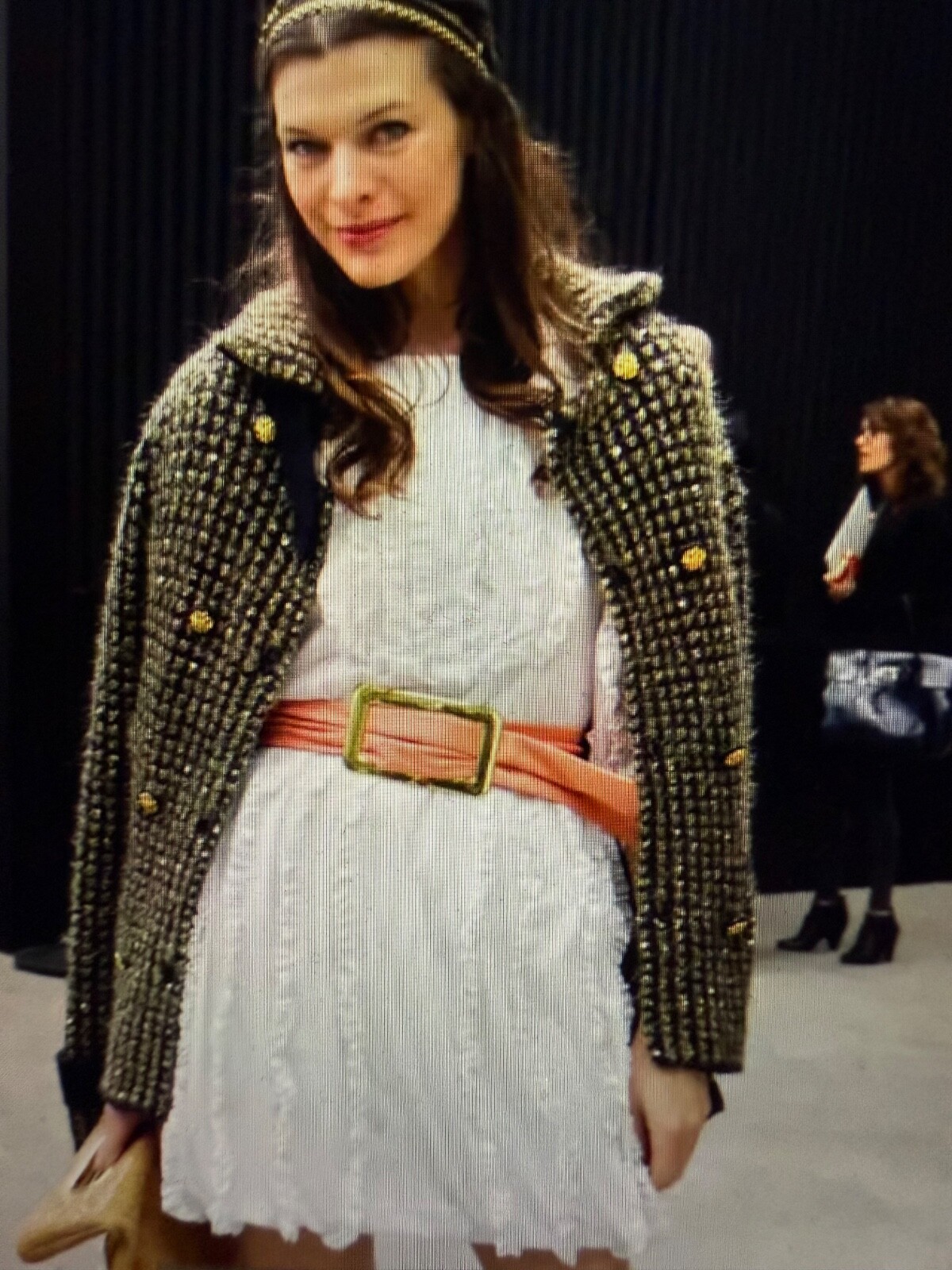 CHANEL VINTAGE 09A PARIS-MOSCOW MOHAIR NAVY GOLD JACKET  IMPERIAL CC FR40 $9K