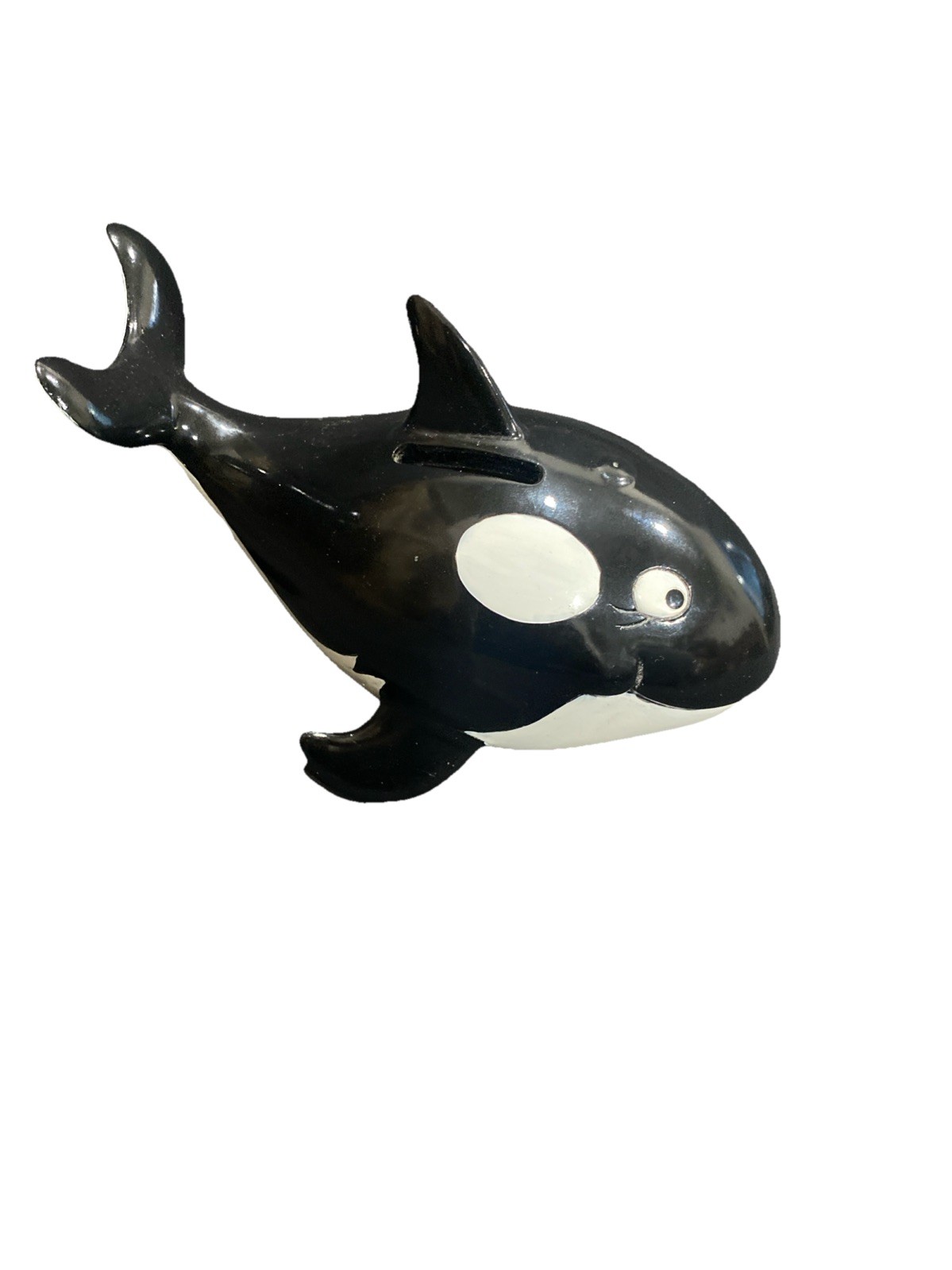 Vtg 90\'s Six Flags Marine World Shouka Rare Orca Killer Whale Coin Bank. Missing Vtg 90\'s Six Flags Marine World Shouka Rare Orca Killer Whale Coin Bank. Missing