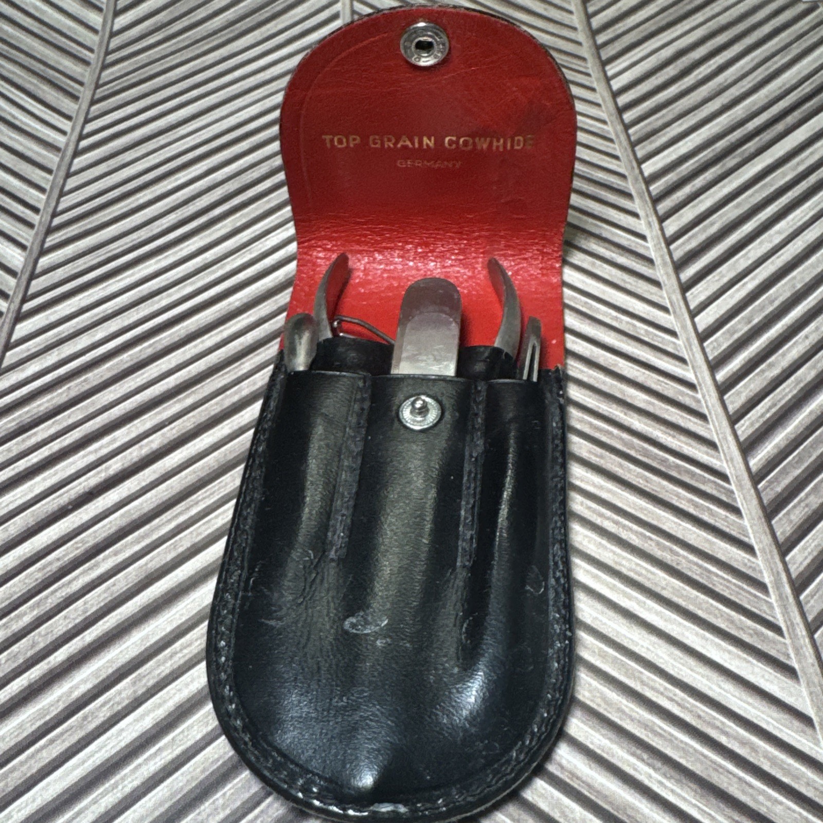 MCM 4-Pc German Manicure Set in German Top Grain Cowhide