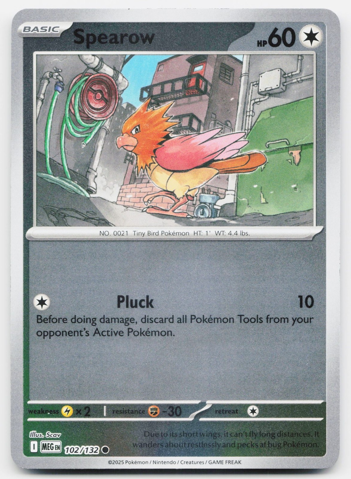 Spearow Reverse Holofoil [MEG - 102/132] Common Pokemon TCG