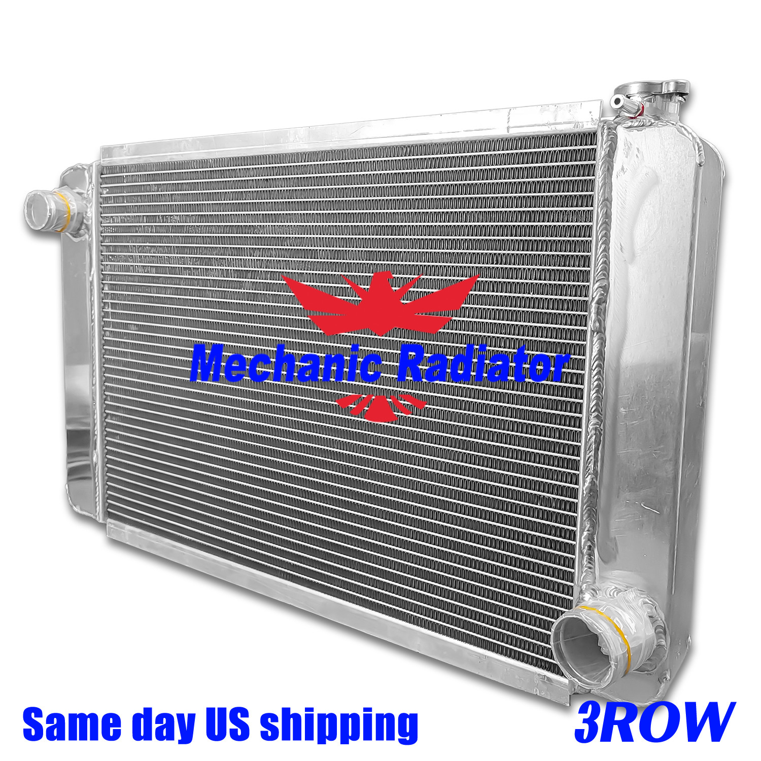 209657 Universal Aluminum Cooling Radiator Fit GM Chevy Low Profile 26