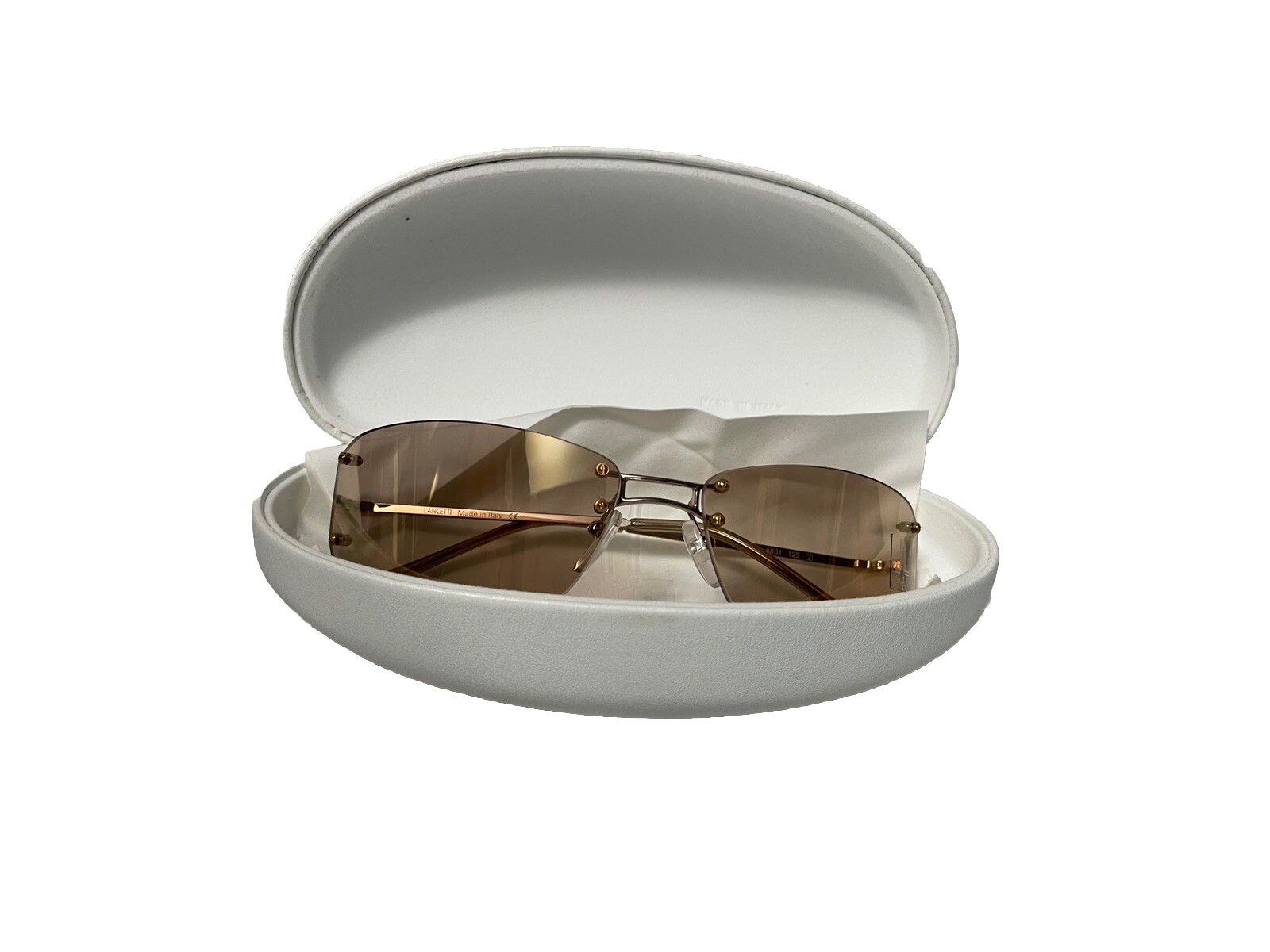 Lancetti Womens Sunglasses Italian Fashion Gold Bronze LL 3106 AK01
