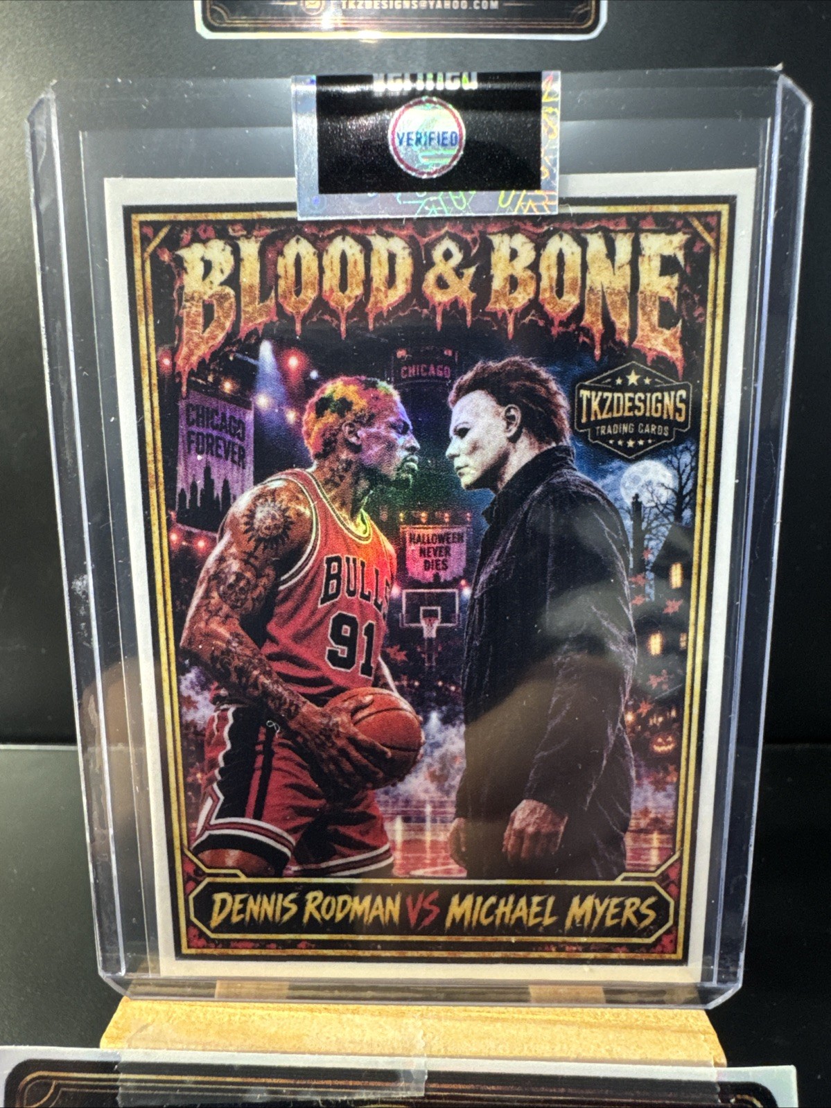 2026 Tkzdesigns Blood & Bone Dennis Rodman VS Michael Myers BB3 /50