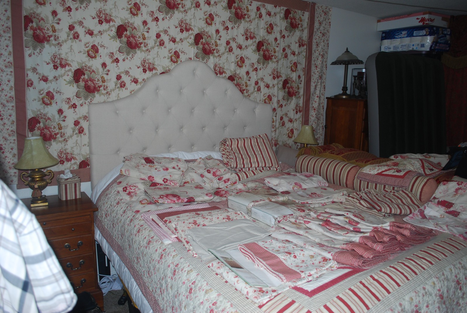 Huge LOT of waverly garden room vintage norfolk rose decorating items Huge LOT of waverly garden room vintage norfolk rose decorating items