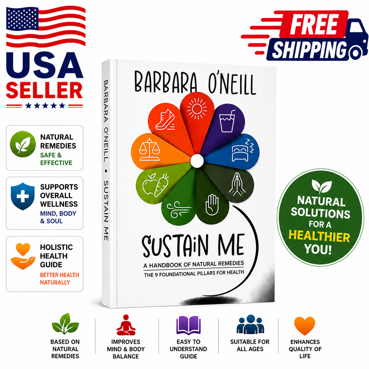 Sustain Me by Barbara O’Neill | Natural Health & Wellness Guide×9 Pillars of Hea