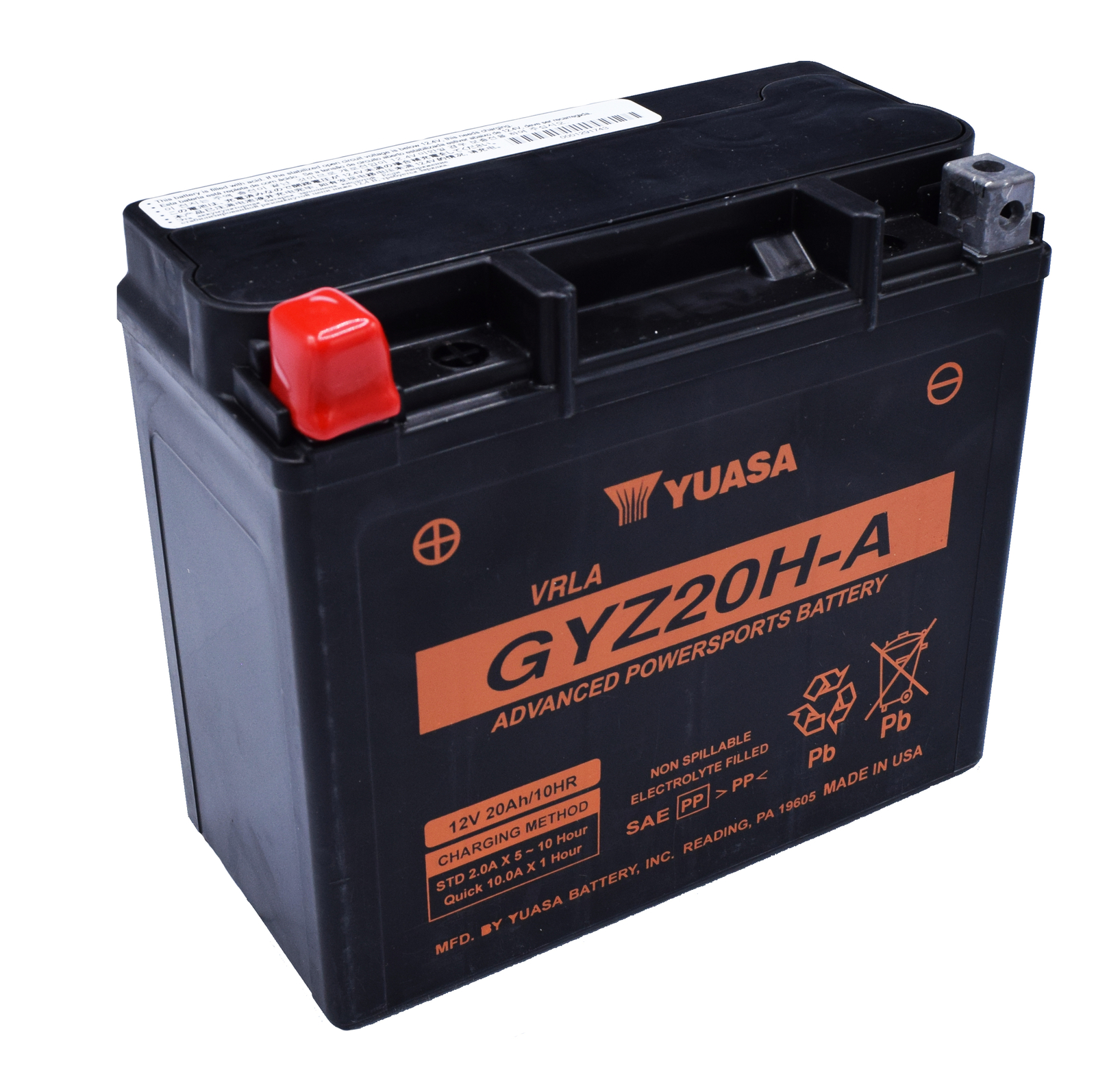 YUASA - Battery GYZ20H-A Sealed Factory Activated | YUAM720GHA