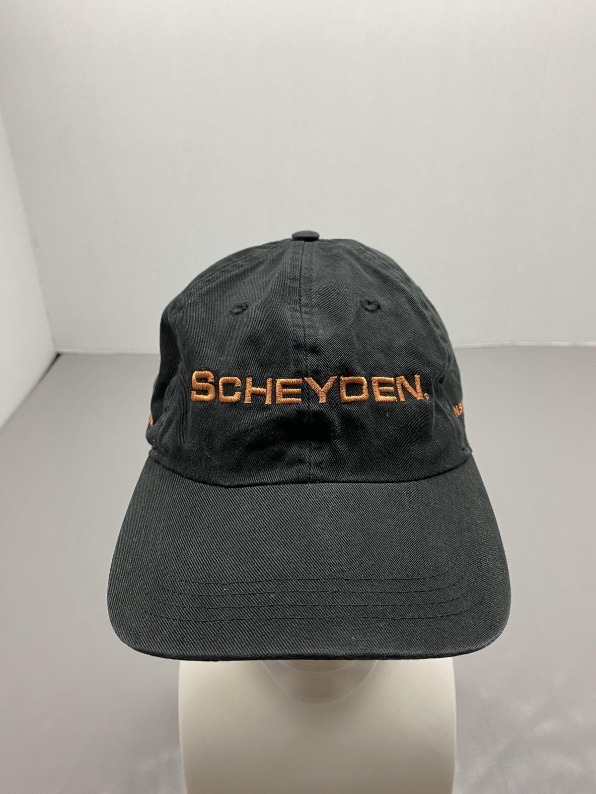 Scheyden Hat Cap Strap Back One Size Black AHEAD VINTAGE Twill Adjustable Mens