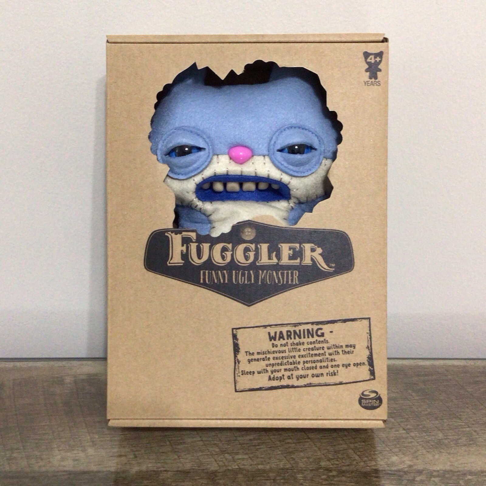 FUGGLER Funny Ugly Monster Periwinkle Blue Sketchy Squirrel 9-inch Spin Master
