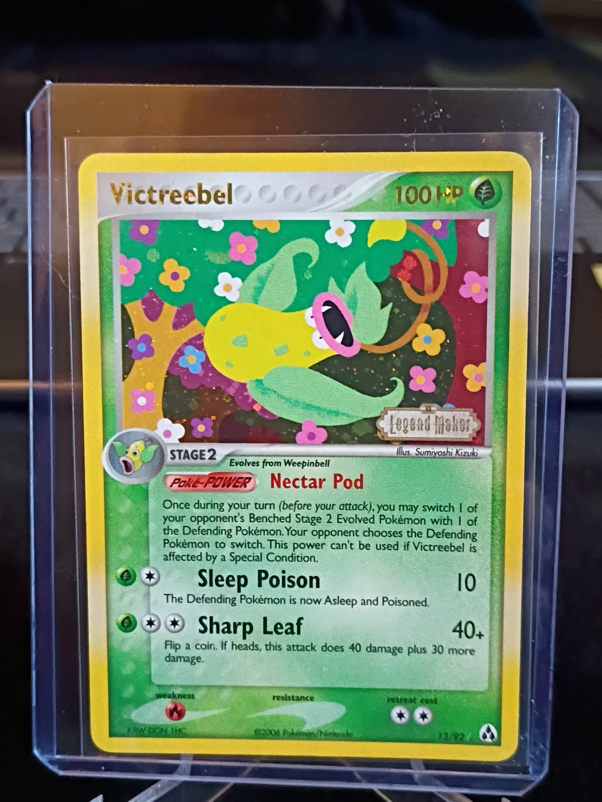 Victreebel # 13/92 Ex Legend Maker Reverse Holo Stamped/Look Pics & Read Desc... Victreebel # 13/92 Ex Legend Maker Reverse Holo Stamped/Look Pics & Read Desc...