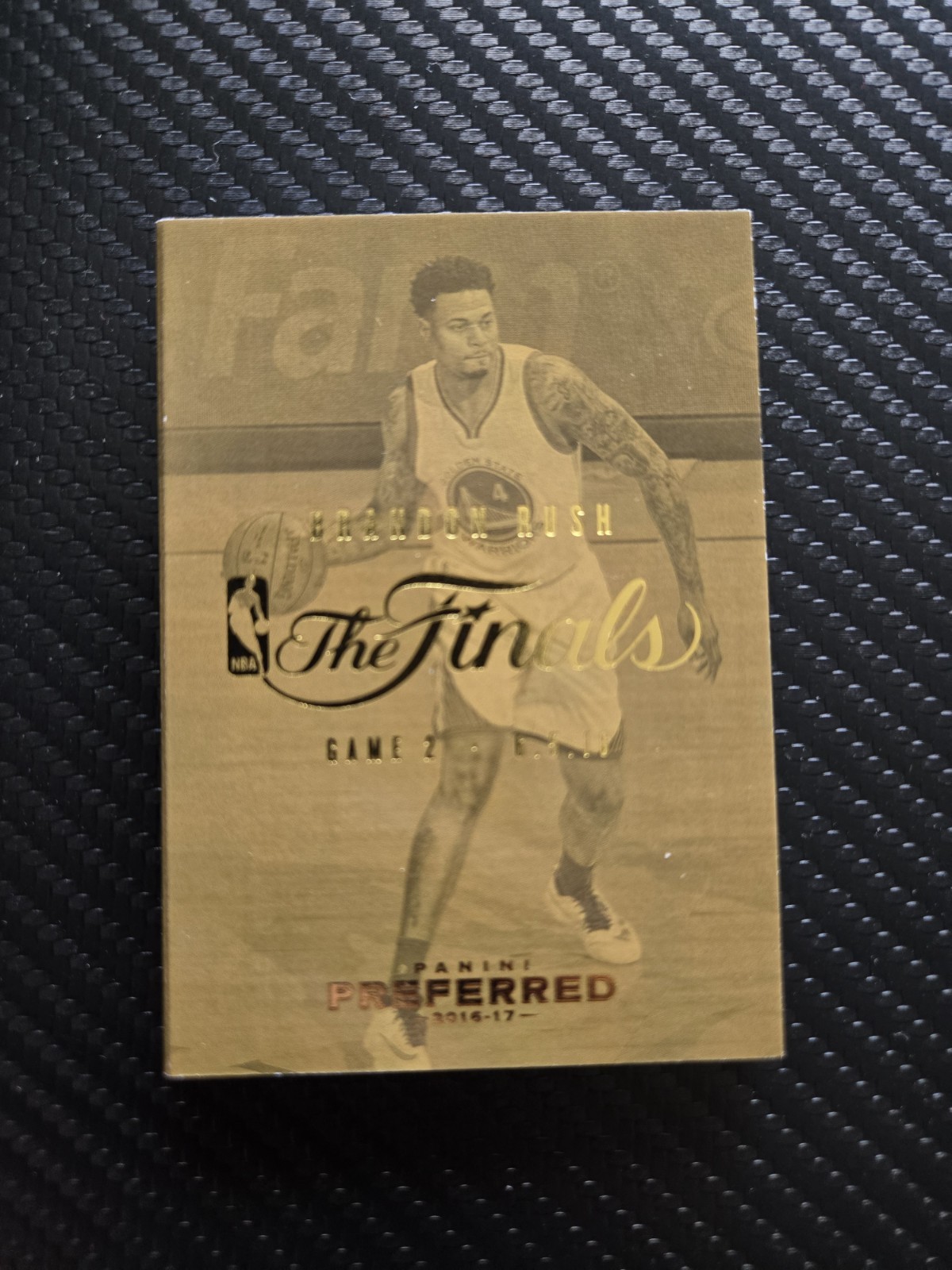 Brandon Rush 2016-2017 Panini Preferred Finals Game Worn Patch Booklet #31/99 Brandon Rush 2016-2017 Panini Preferred Finals Game Worn Patch Booklet #31/99