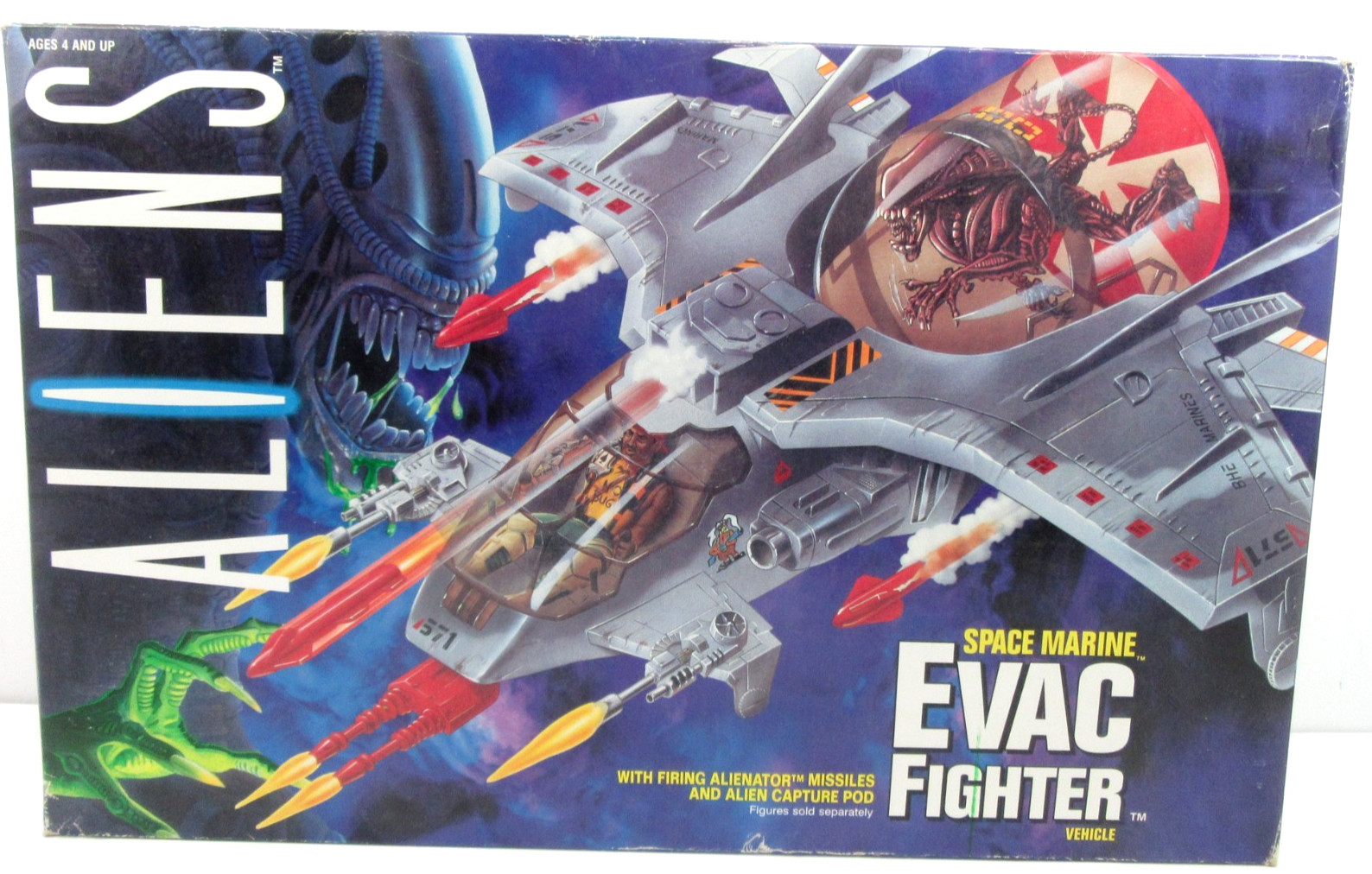 1992 Kenner Aliens Space Marine Evac Fighter Vehicle Boxed Toy
