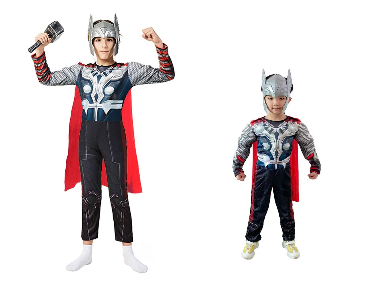 BMJDGM Children\'s Thor Classic Muscle Costume Suit Large