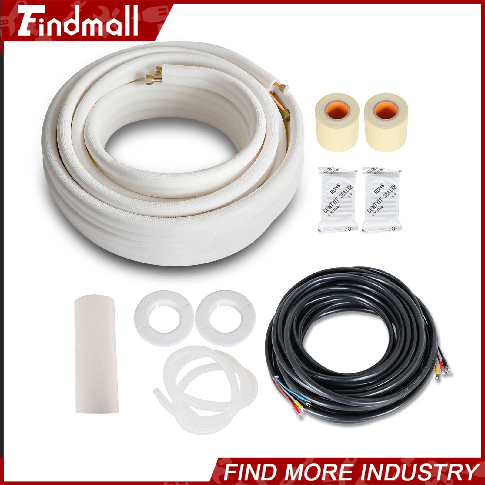 Findmall 50 FT Mini Split Line Set 1/4