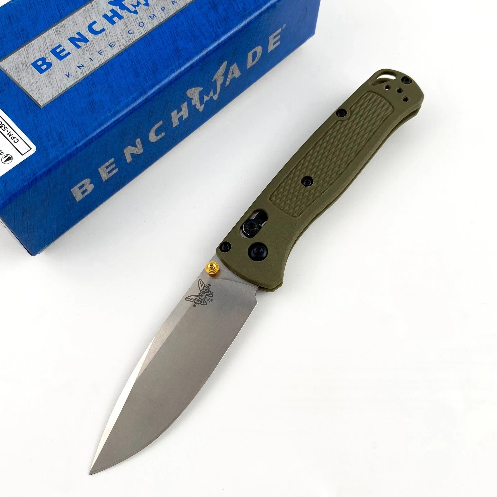 Benchmade 535 Bugout Green Grivory Handle CPM-S30V Blade Folding Knife Benchmade 535 Bugout Green Grivory Handle CPM-S30V Blade Folding Knife