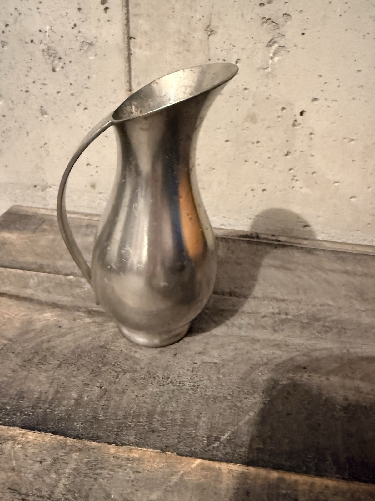 Vintage Royal Holland KMD Pewter Pitcher Vase