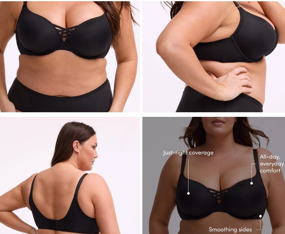 38DDD TORRID XO Plunge Push-Up Smooth Bra 360° Back Smoothing CURV Supports Blak 38DDD TORRID XO Plunge Push-Up Smooth Bra 360° Back Smoothing CURV Supports Blak