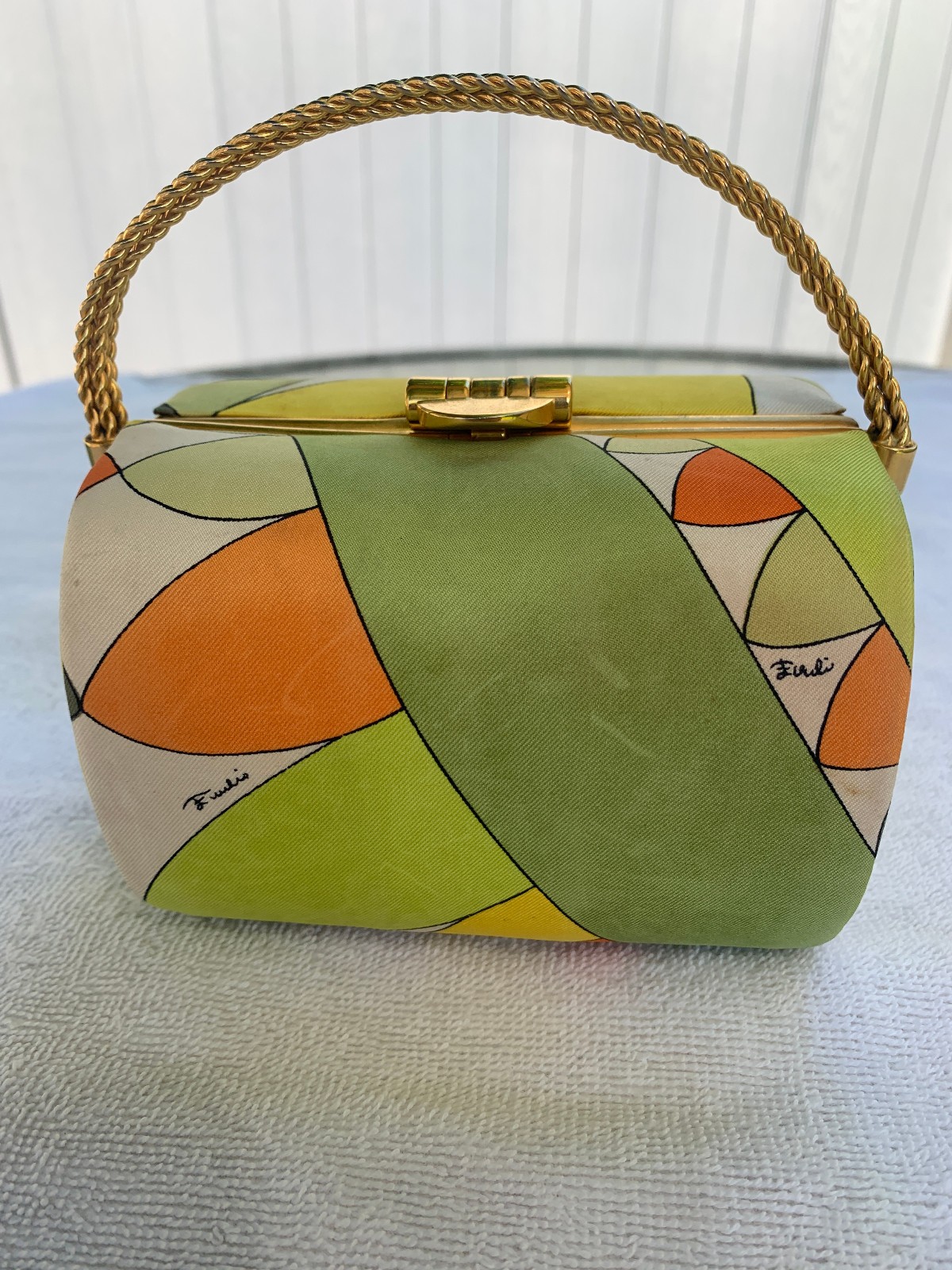 ICONIC 1960\'S SMALL EMILIO PUCCI * HARD CASE * PURSE * TREASURE BOX * HANDBAG ICONIC 1960\'S SMALL EMILIO PUCCI * HARD CASE * PURSE * TREASURE BOX * HANDBAG