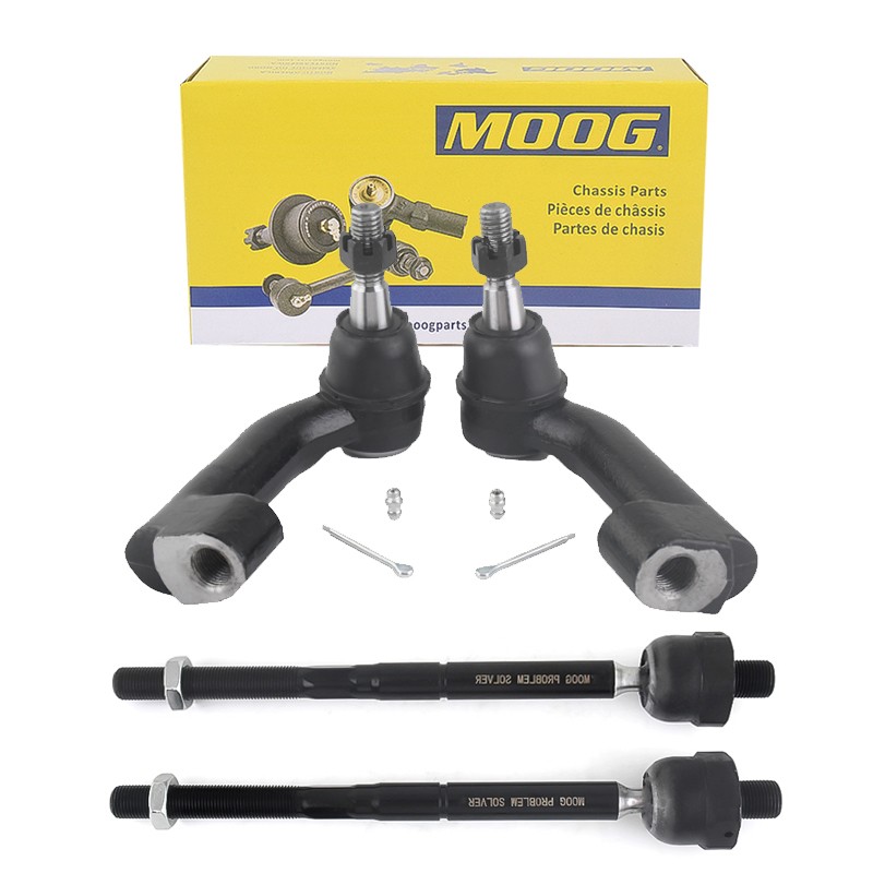 MOOG 4PCS Inner and Outer Tie Rod End Kit For Ford F-150 Expedition Navigator