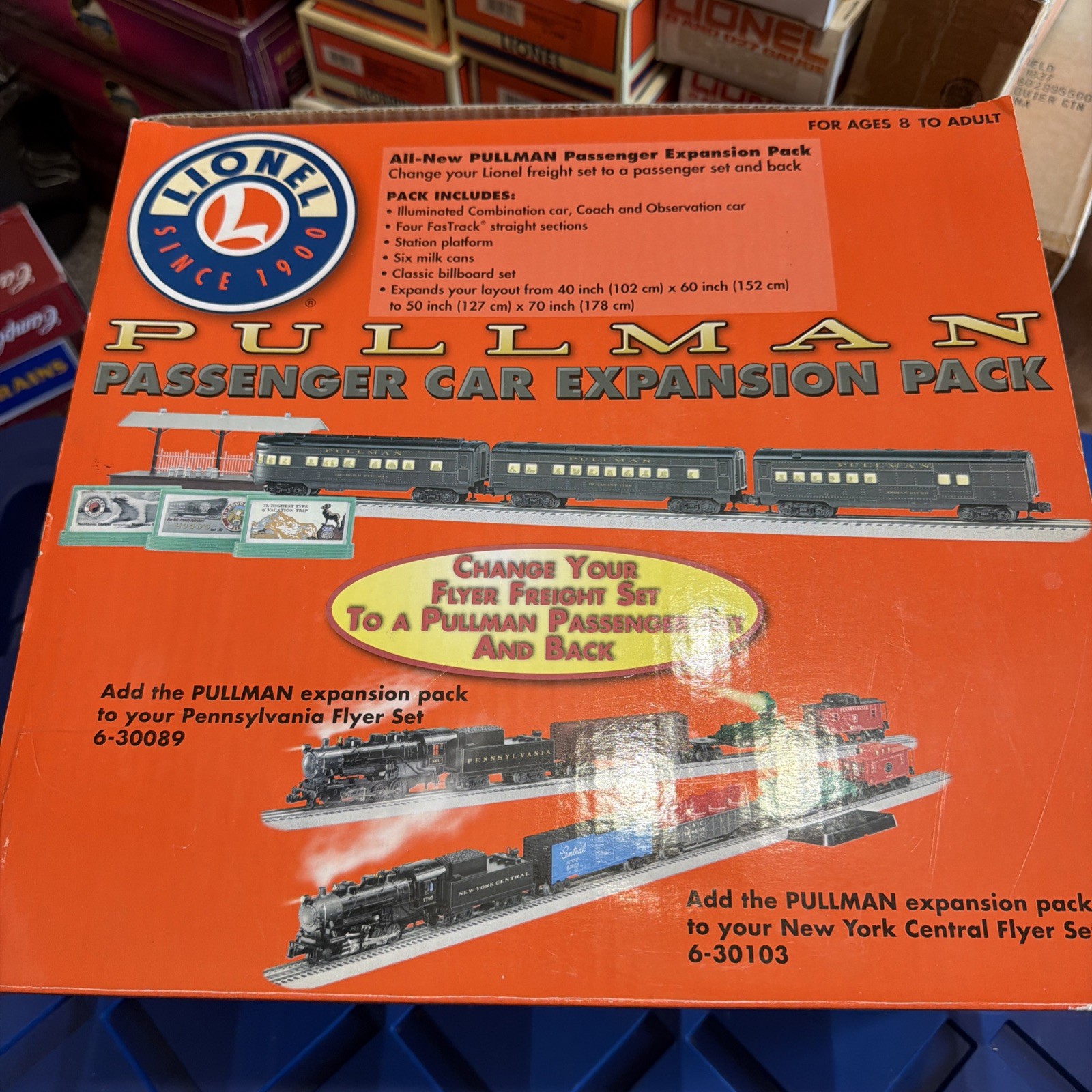 Lionel  6-30111 Pullman Passenger Car Expansion Pack NOT Complete