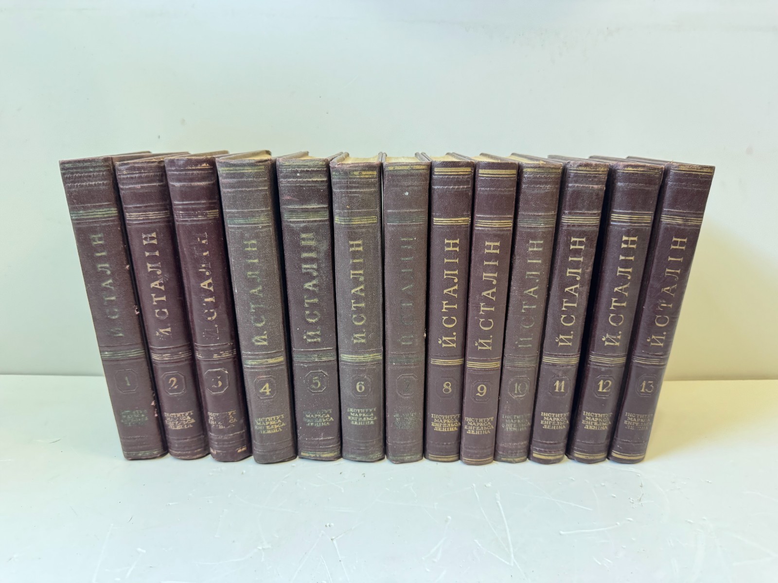 Book Stalin Collected Works 13 volumes 1952 Vintage Biography Ukrainian