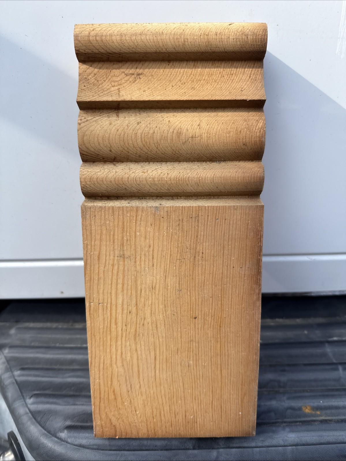 Vintage NOS Fir Plinth Block 11x4.5 Door Trim Molding Architectural Millwork B18