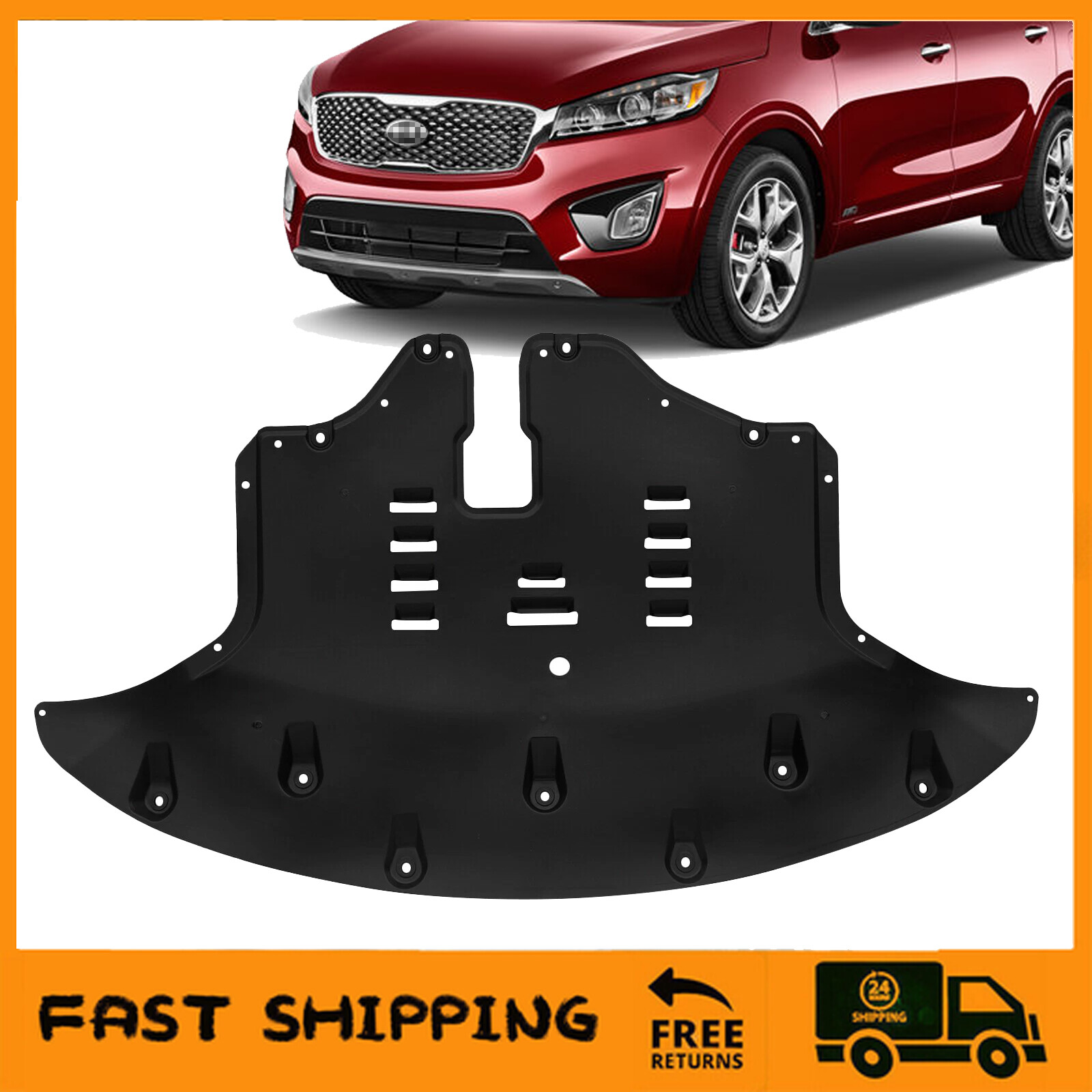 Under Cover Engine Splash Shield For 2016-2020 Kia Sorento Black 29110C6500