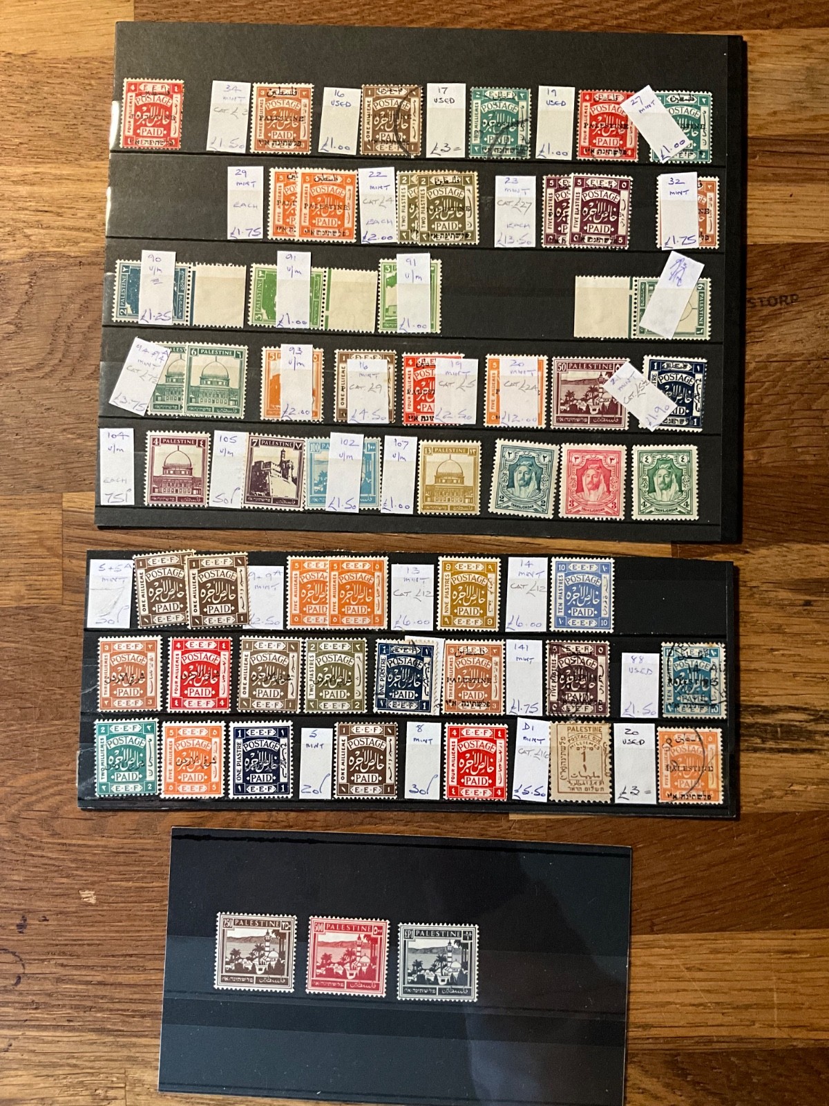 Palestine Stamp Collection Values to £1 Mint & Used some overprints #RS27 Palestine Stamp Collection Values to £1 Mint & Used some overprints #RS27