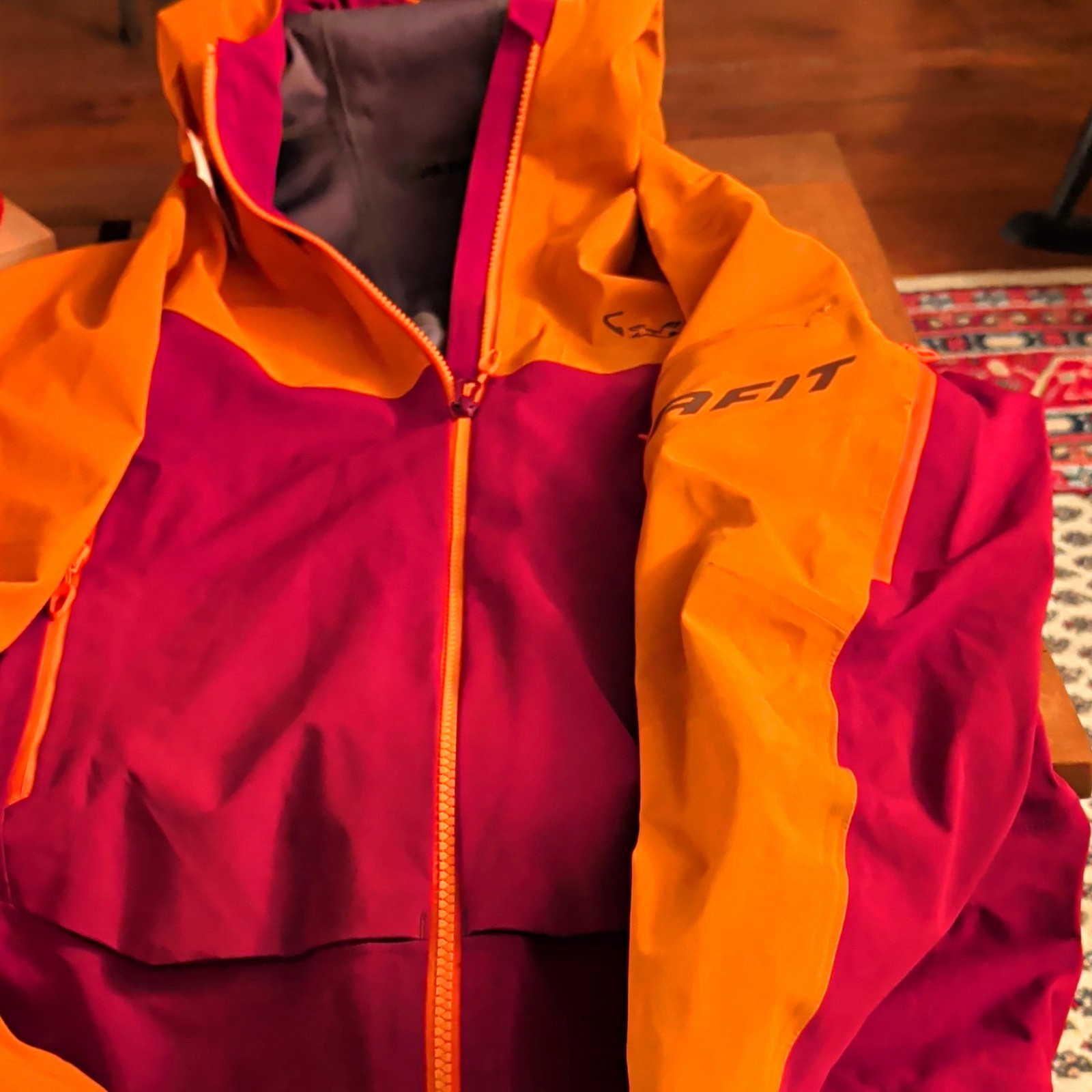 Dynafit Beast Hybrid Ski Touring Jacket Women\'s Medium M Beet Red Orange Shell