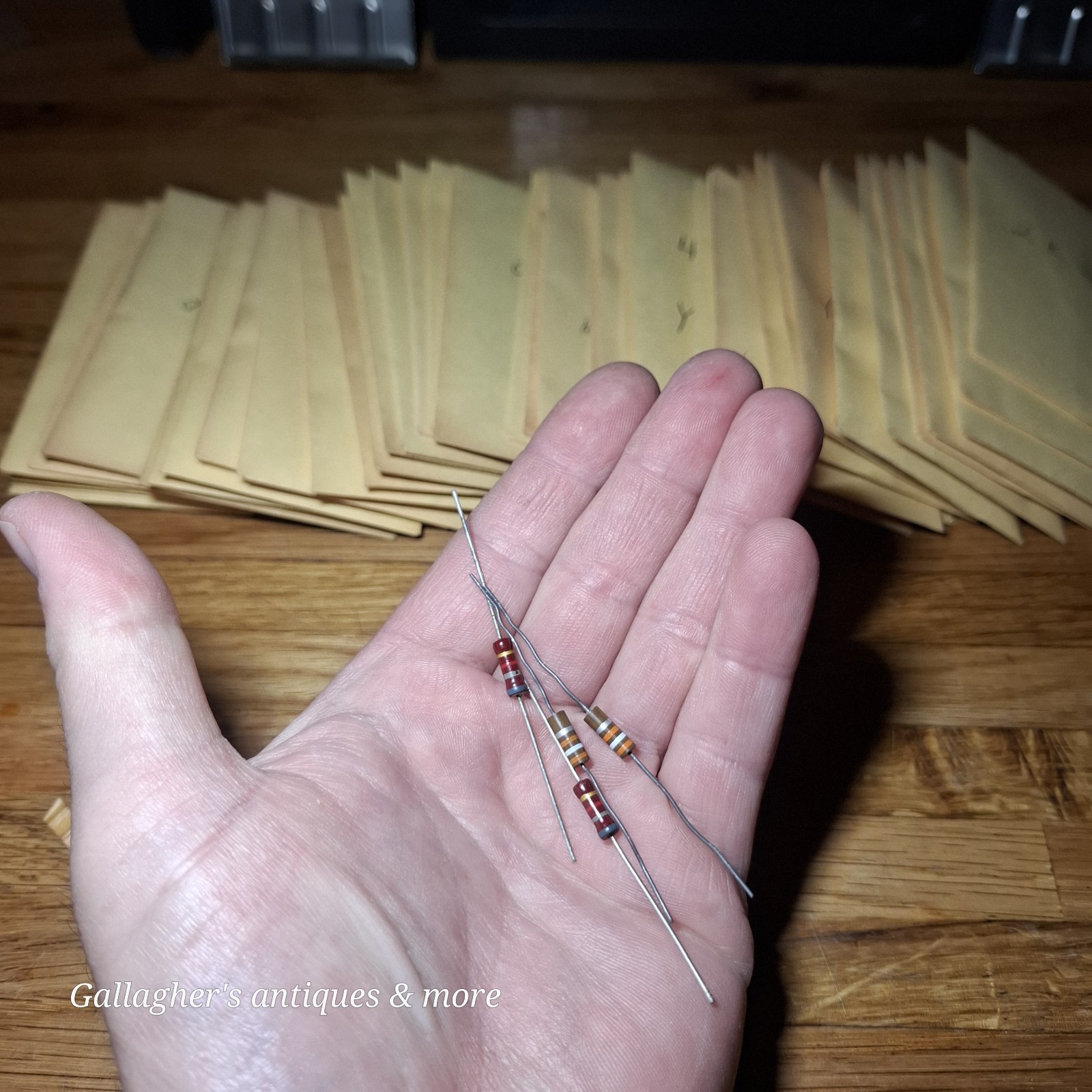 Huge Vintage NOS Resistor Lot Carbon Comp Film Tube Guitar Amp 100K 10K 1Meg 1%
