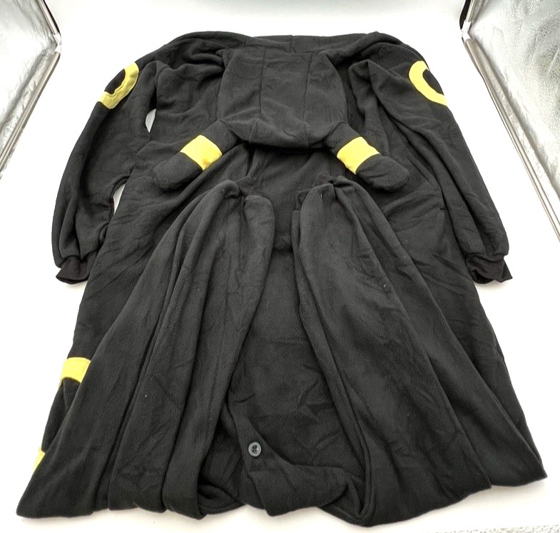 POKEMON UMBREON COSPLAY ADULT XL HOODED ONE PIECE PAJAMA SUIT UNISEX