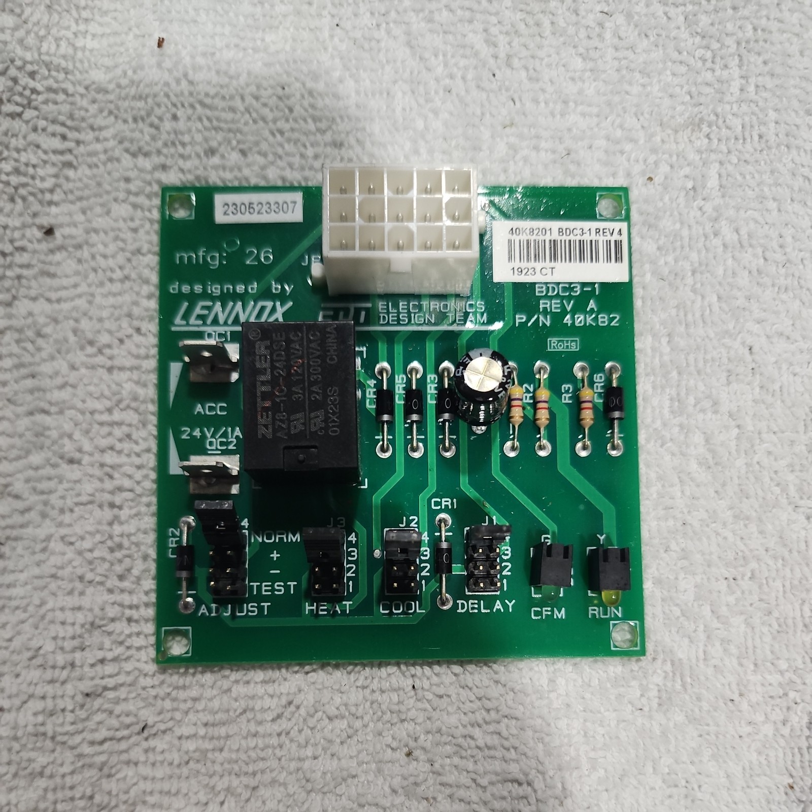 Lennox ECM Controller Board Blower Circuit  40K82 (BDC3-1) 40K8201