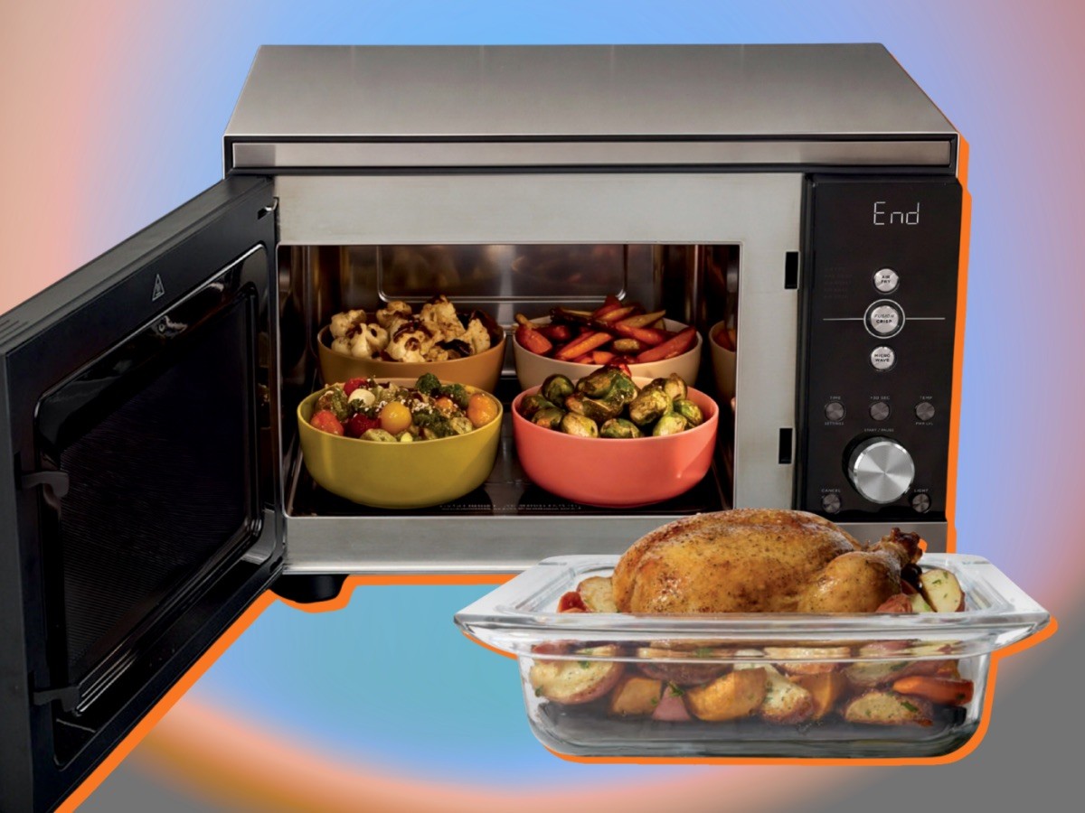 Ninja® Crispi™ Microwave & Air Fryer with FusionCrisp Technology - Silver