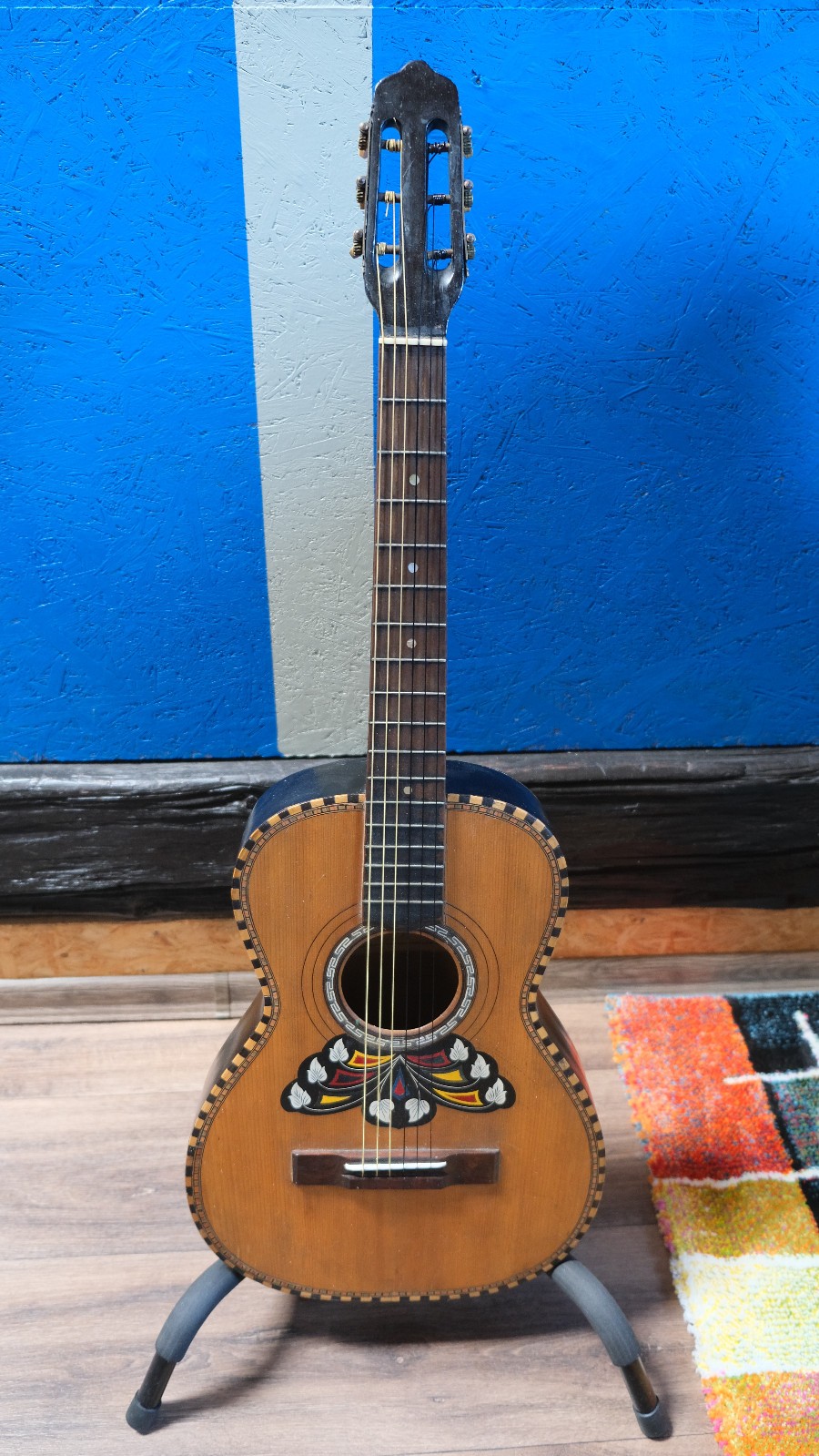1920s Italian Antique Parlour Guitar (Alfredo Albertini) Restored