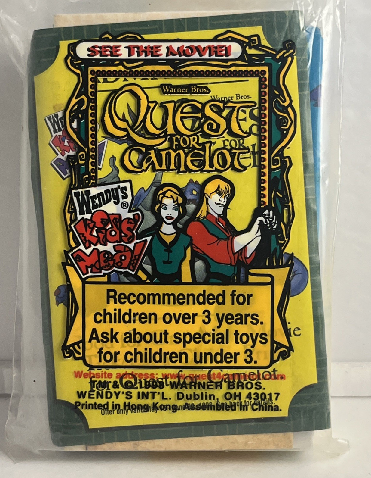 Vintage 1998 Wendy’s QUEST FOR CAMELOT Go Fish Card Game. New / Complete Vintage 1998 Wendy’s QUEST FOR CAMELOT Go Fish Card Game. New / Complete