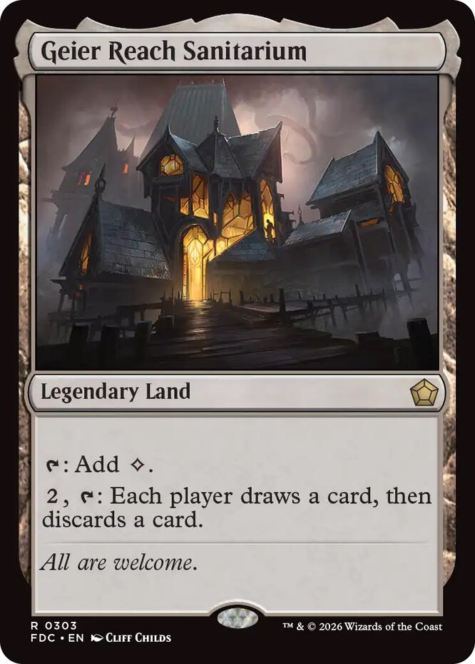 x1 Geier Reach Sanitarium R MTG Commander: Foundations M/NM, English x1 Geier Reach Sanitarium R MTG Commander: Foundations M/NM, English