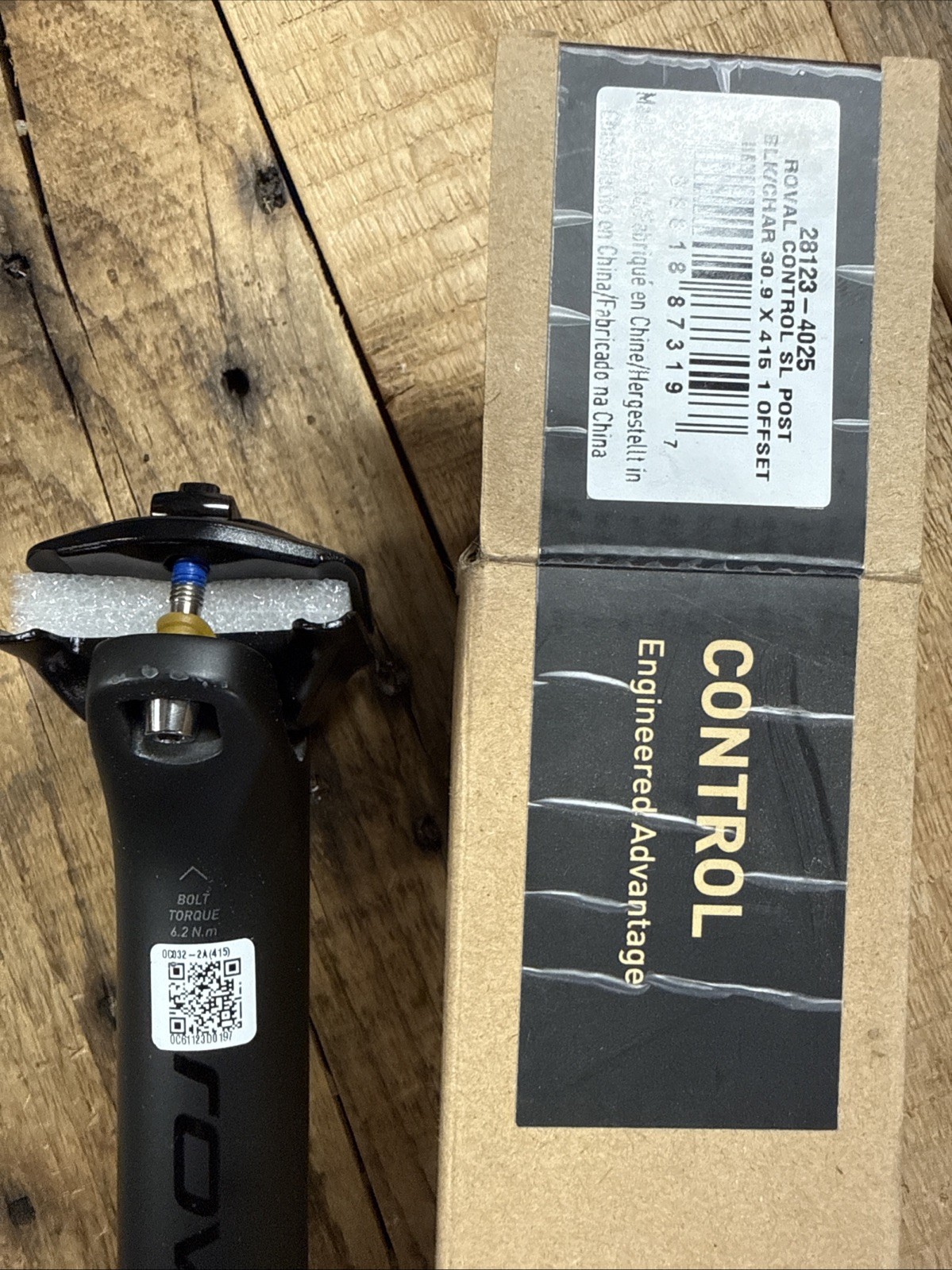 New Specialized Roval Control SL Seatpost 30.9 415mm 1 Offset Carbon Black
