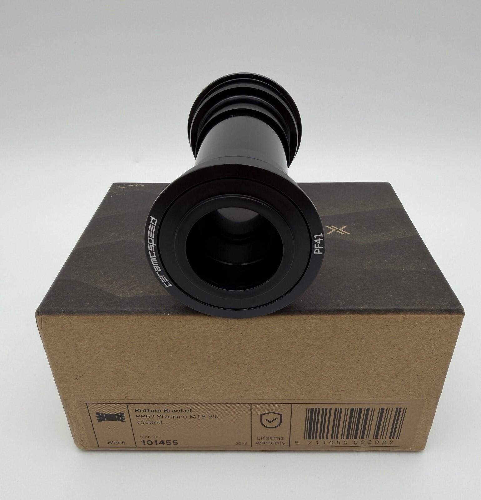 CeramicSpeed BB92 Shimano MTB Coated Bottom Bracket  Coated Races, Black 101455