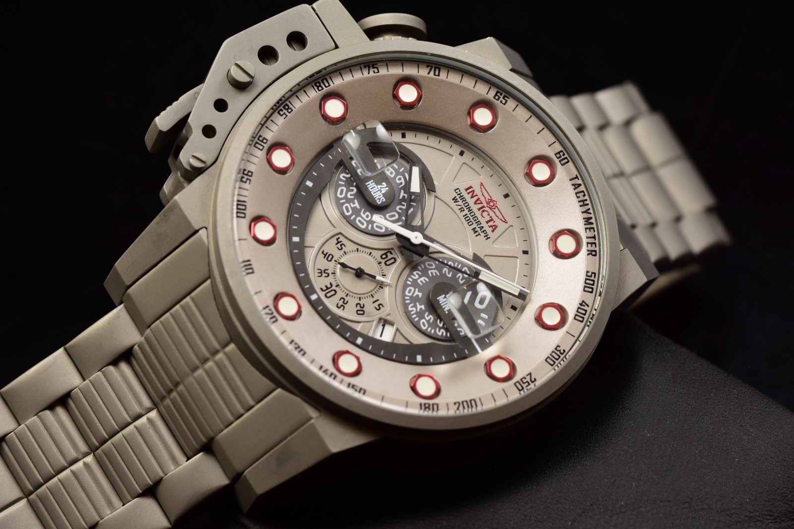 Invicta I-Force Chronograph Quartz Titanium Dial Titanium Tone Men's Watch 50mm