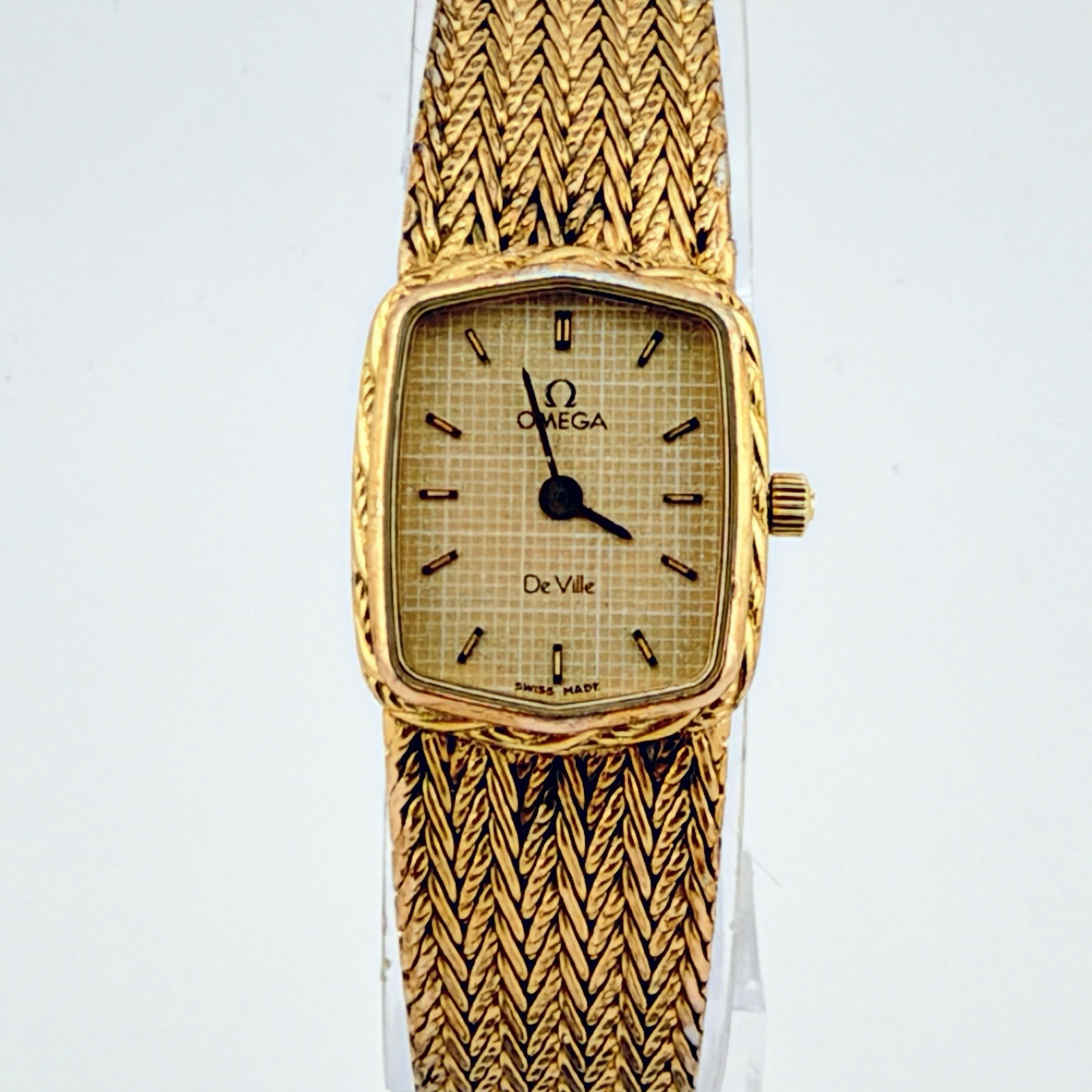 Vintage 1985 OMEGA De Ville Cal.1455 791.08880 16mm Gold Quartz Women's Watch