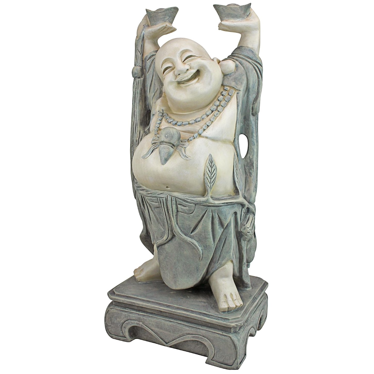 Elegant 26-Inch Jolly Hotei Laughing Buddha Statue for Indoor/Outdoor Bliss