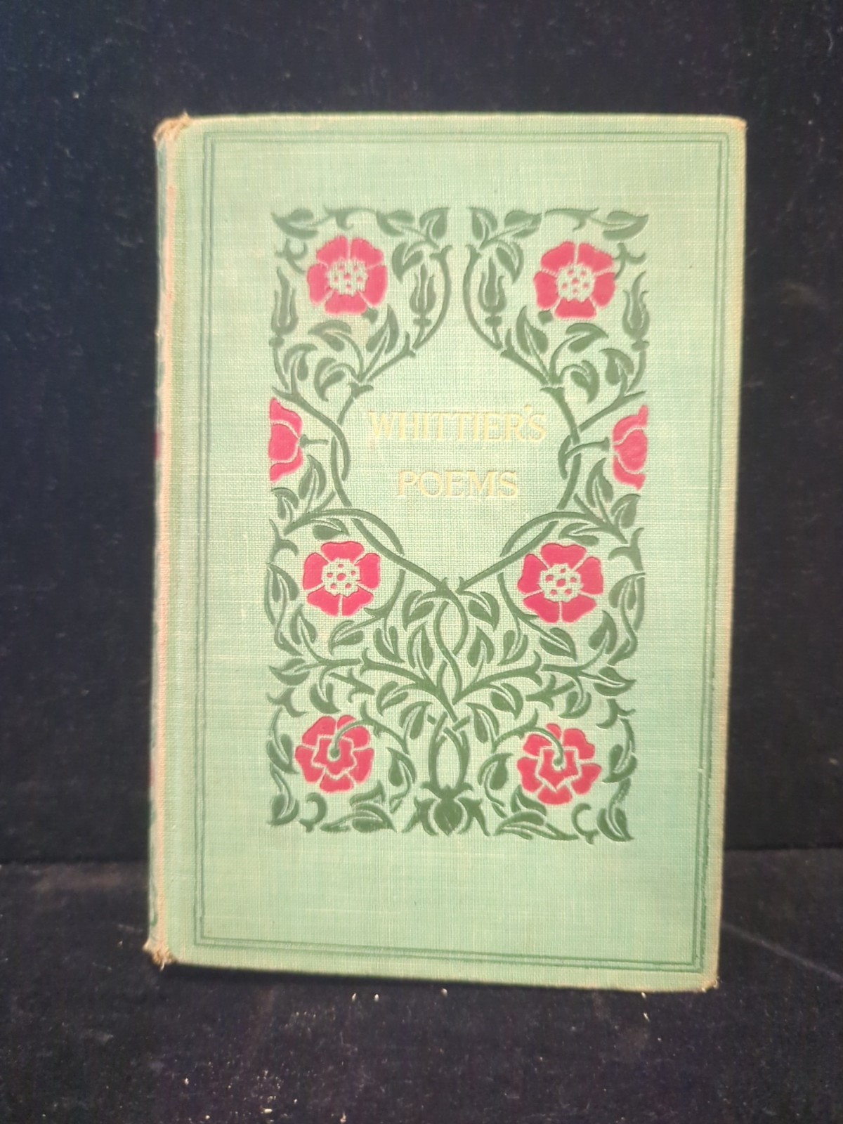 Whittier\'s Poems Antique Hardcover Book 1902 Whittier\'s Poems Antique Hardcover Book 1902