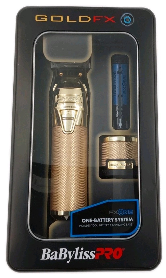 ✂BabylissPro FX799G GoldFX FXONE Outlining Cordless Trimmer Battery Stand FX ONE