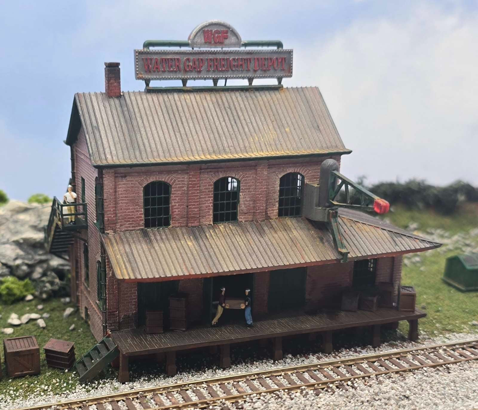 N Scale Water Gap Freight Depot Building1:160 – Highly Detailed Model