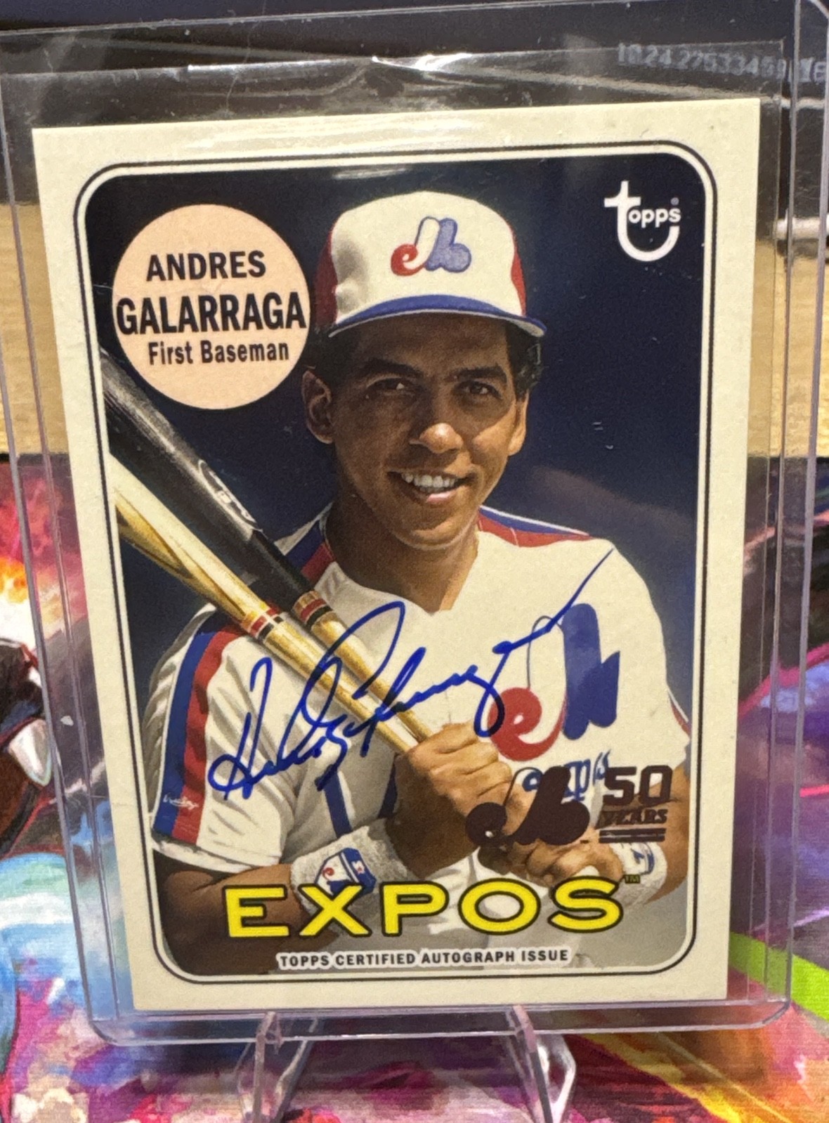 2019 Topps Archives - 50th of Expos Autographs Andres Galarraga #MTLA-AG (AU)