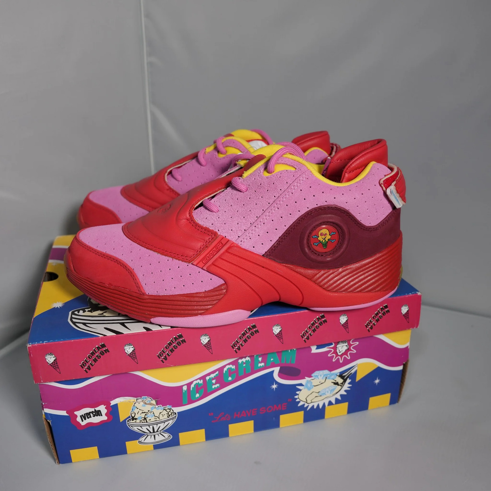 Reebok Answer 5 BBC Ice Cream Red FW7505 Sz 8.5